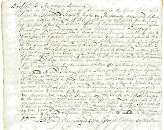 1778 Early American Document Silance Edson Appeared (guilty Of Fornication)