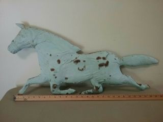 Old Antique Tin Horse Weathervane Ornament Full Body