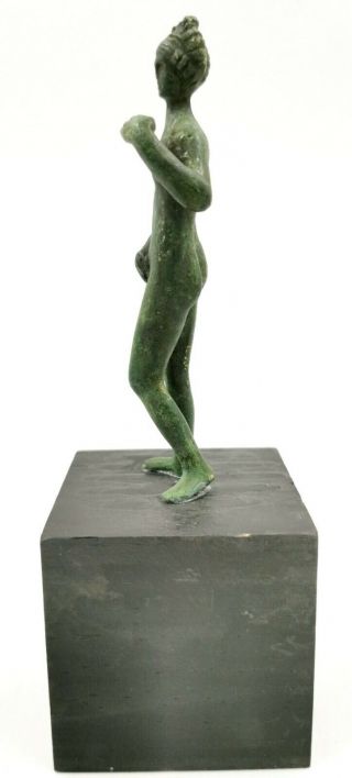 RARE ROMAN CA.  100 AD BRONZE STATUETTE OF GODDESS VENUS - APHRODITE - R495 4