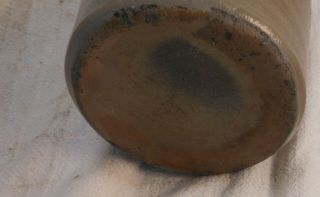 Small Antique Stoneware Jar Cobalt Stencilled 