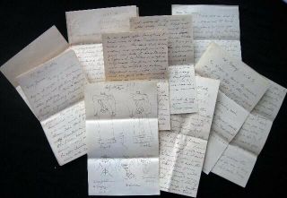 1889 - 1892 Manuscript Letters Woman Smith College Northampton Graduate