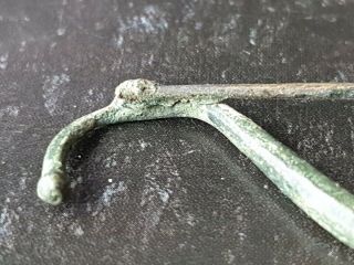 Celtic La Tene Bronze fibula 1st Century B.  C - 1st Century A.  D.  rare fibula 5