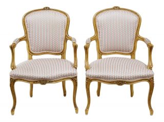 19th Century French Fauteuil Armchairs