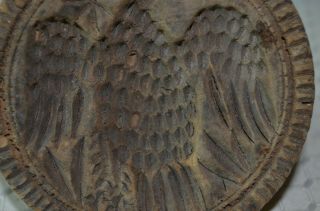 Antique wooden butter mold eagle Design 2