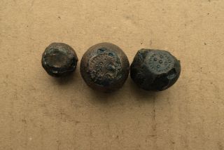 Fine Viking Iron Ornamented Weights 9 - 12 AD Kievan Rus 4