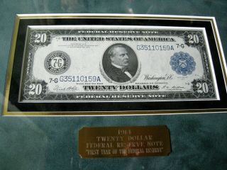 1914 $20 Federal Reserve Note 