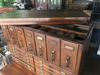 Antique Oak Lawyer Barrister Stacking Bookcase Filing Cabinets 7
