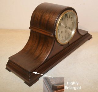 RESTORED GRAND HERSCHEDE MODEL 10 CANTERBURY&WESTMINSTER CHIMES ANTIQUE CLOCK 2