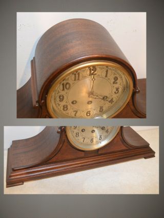RESTORED GRAND HERSCHEDE MODEL 10 CANTERBURY&WESTMINSTER CHIMES ANTIQUE CLOCK 5