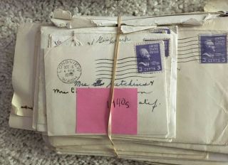 Vintage Handwritten Hutchins Family Letters with Stamps Eureka CA, 3