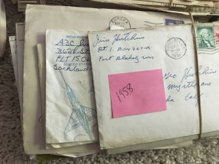 Vintage Handwritten Hutchins Family Letters with Stamps Eureka CA, 5