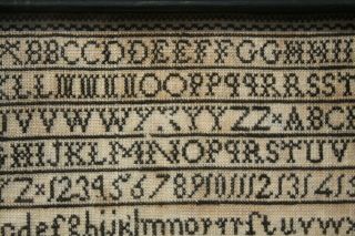 SMALL ANTIQUE NEEDLEWORK SAMPLER by CHRISTINA BROWN Dated 1829. 4