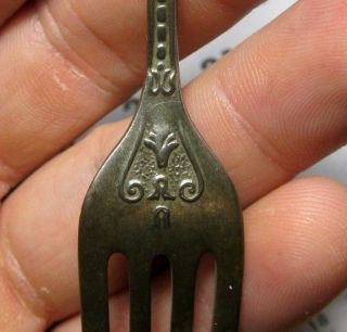 antique Spanish old Medieval Silver Fork Sunken Galleon Pirate Times 16 - 17th.  C 3