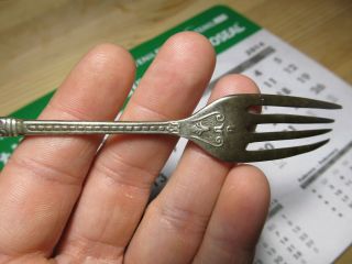 antique Spanish old Medieval Silver Fork Sunken Galleon Pirate Times 16 - 17th.  C 8