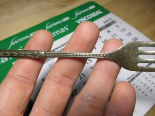 antique Spanish old Medieval Silver Fork Sunken Galleon Pirate Times 16 - 17th.  C 9