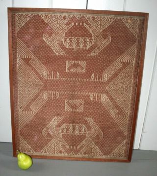 Antique tampan ship cloth ceremonial fabric Sumatra Indonesia Textile Asian 5