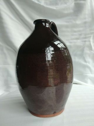 REDWARE JUG OVOID REDWARE JUG 9 1/2 inches Tall Glaze 4