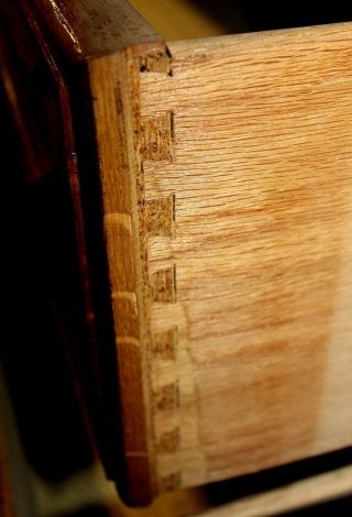 Vintage Oak Secretary & Bookcase Hutch 9