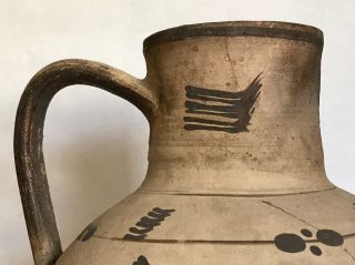 Large Antiquity Greek Cypriot Pottery Vessel Jug 5
