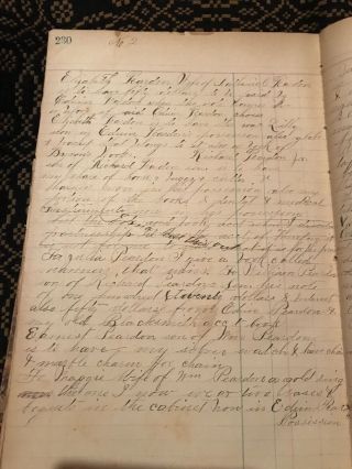 Antique 1883 - 1888 Hyde Co.  Loomis SD General Store Ledger with Estate Will AAFA 4