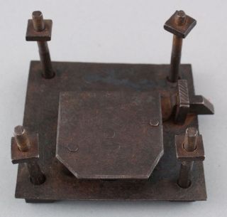 RARE Antique 16th Century Wrought Iron Medieval Chest Cabinet Door Lock,  NR 5