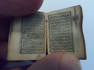 ANTIQUE OTTOMAN RARE OLD LITHOGRAPHY HAFEZ OTHMAN MINIATURE KORAN QURAN ISLAMIC 5