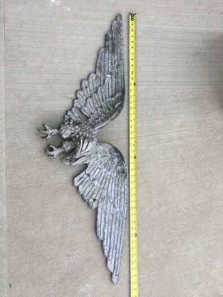 Large 43 " Vintage Cast Iron American Eagle Americana Architectural Great Patina