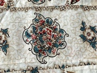 Early c 1830 - 40s PA Quilt Top Fabric Study Broderie Perse Bird Fabri 5