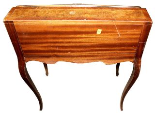 Antique French Louis XV Style Gilded Burlwood Ladies Secretary Desk 3