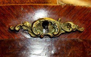 Antique French Louis XV Style Gilded Burlwood Ladies Secretary Desk 8