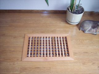MADE TO YOUR SIZE LARGE WOOD FLOOR GRATE WALL REGISTER FLOOR VENT 5