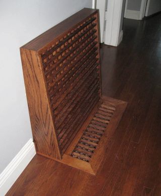MADE TO YOUR SIZE LARGE WOOD FLOOR GRATE WALL REGISTER FLOOR VENT 7