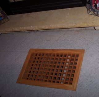 MADE TO YOUR SIZE LARGE WOOD FLOOR GRATE WALL REGISTER FLOOR VENT 9