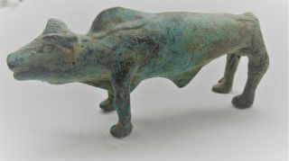 FINEST CIRCA 1200 - 1000BCE ANCIENT LURISTAN BRONZE RAM STATUETTE 3