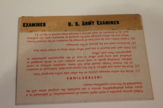 WW2 1945 Febr 18 US Army letter,  OSS regt,  Passed by army examiner STAMP Censor 3