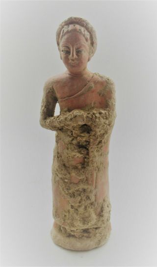 Scarce Circa 2500 - 2000bce Ancient Near Eastern Terracotta Worshipper Statue.