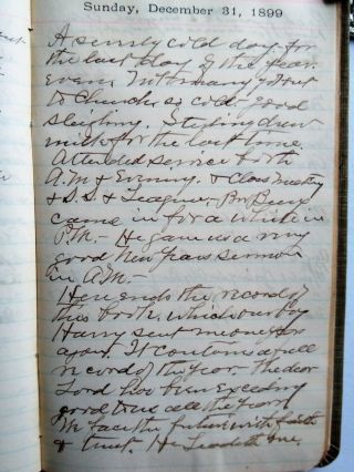 TRAVELING PREACHER HANDWRITTEN DIARIES - Temperance - Prohibition - Alcoholism - 1886 - NY 12