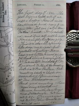 TRAVELING PREACHER HANDWRITTEN DIARIES - Temperance - Prohibition - Alcoholism - 1886 - NY 3