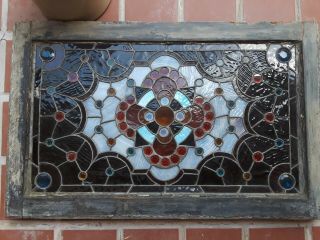 Colorful Antique Leaded Stained Glass Window 7