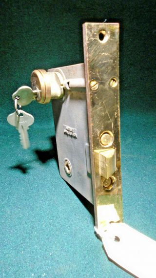 Sargent 6840 1/2 Push Button Brass Entry Mortise Lock W/keys (12090)