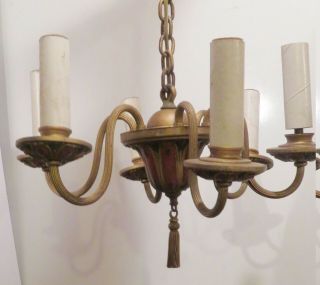 Antique Ceiling Light Fixture Candelabra 1920s All 2