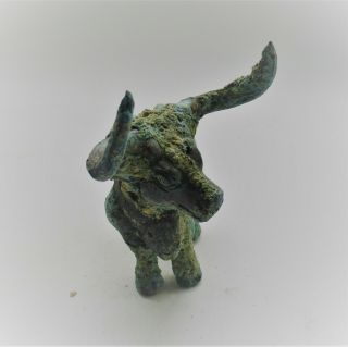 VERY RARE ANCIENT LURISTAN BRONZE RAM FIGURINE CIRCA 1200 - 800BC AUTHENTIC 2