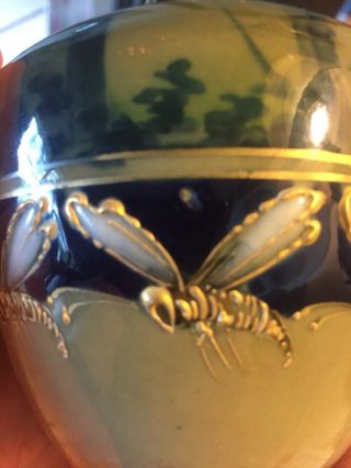 Turn Teplitz Amphora Forest Sunrise Vase Wasps Art Nouveau 6