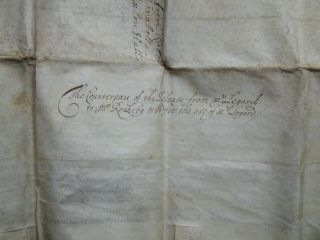 1678 Vellum Indenture & Seals.  Robert Legard of Analby,  Kingston Upon Hull 10