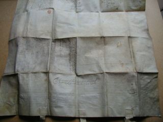 1678 Vellum Indenture & Seals.  Robert Legard of Analby,  Kingston Upon Hull 12