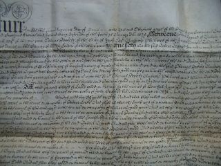 1678 Vellum Indenture & Seals.  Robert Legard of Analby,  Kingston Upon Hull 2