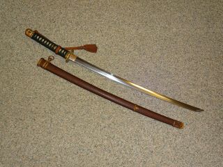 Rare & Minty Wwii Japanese Samurai Sword Shin - Gunto W/ Numbered Ishizuke Chape