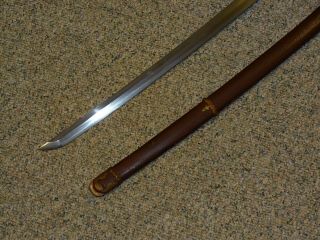 Rare & Minty WWII Japanese Samurai Sword Shin - Gunto w/ Numbered Ishizuke Chape 5