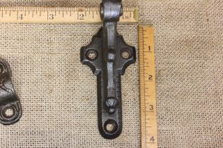 2 HAND RAIL Brackets Iron Stair Railing old antique vintage spider web 6