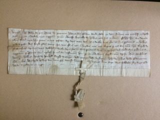 Vellum Document,  Hanbury Staff,  1323